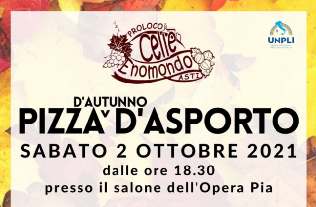 Celle Enomondo | Pizza d'asporto d'autunno - edizione 2021