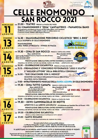 Festa patronale di San Rocco - edizione 2021 